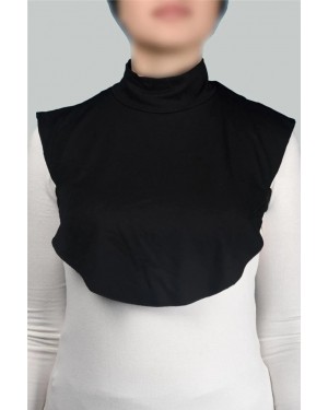 Plain Turtleneck, Turtleneck Combed Cotton, Hijab Collar - Black Plain Turtleneck, Turtleneck Combed Cotton, Hijab Collar - Black