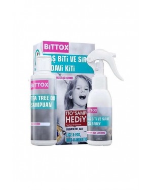 Bit Spray 100 ml + Tea Tree Oil (TTO) Şampuan Hediye Seti Bit Spray 100 ml + Tea Tree Oil (TTO) Şampuan Hediye Seti