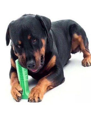 لعبة فرشاة أسنان الكلب, جهاز تنطيف أسنان الكلاب, عصا فرشاة أسنان الكلاب, فرشاة أسنان الحيوانات الأليفة  للأسنان الصحية - حجم كبير