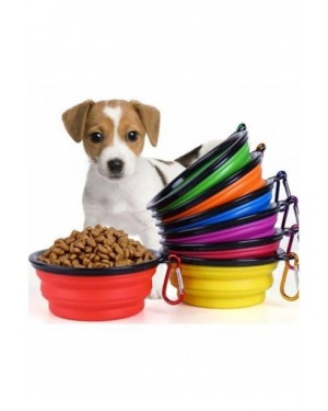 Katlanabilir Kedi Köpek Mama ve Su Kabı - Evcil Hayvan Taşınabilir Kabı