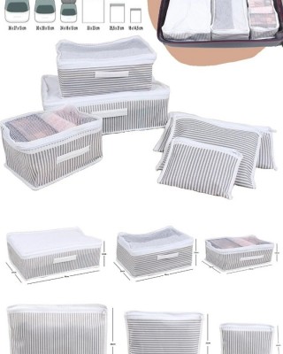 6-Piece Suitcase Organizer Set - Travel Packing Cubes and Bags
