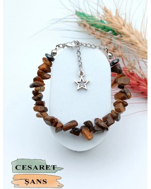 Doğal Taş Kaplan Gözü Kadın Bilekliği - Şifa Enerjisi ve Stil