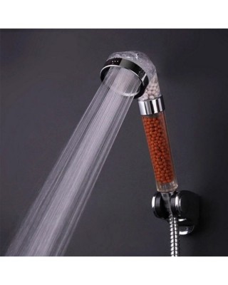 Water Saving And Purifying Shower Head with Laser-Cut Holes and Scented Water Balls