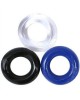 3-Piece Straight Penis Erection Ring - Enhance Pleasure with Flexible Silicone Rings