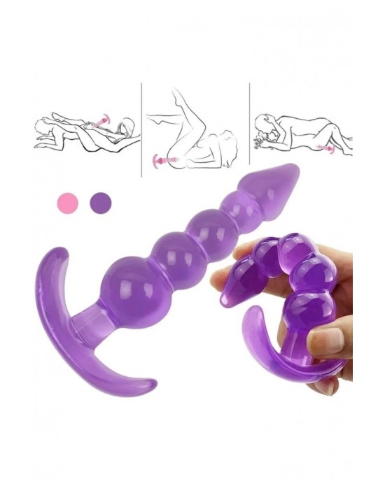 Anal Expander Knuckle Soft Flexible Gel Texture Anal Plug