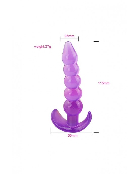 Anal Expander Knuckle Soft Flexible Gel Texture Anal Plug