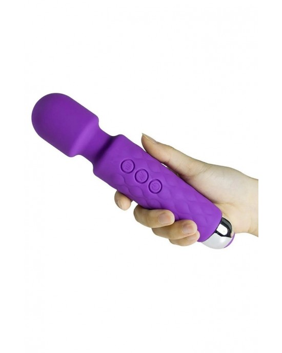 Love Magic 20 Vibration Function USB Rechargeable Purple Clitoris Stimulator and Orgasm Massage Vibrator