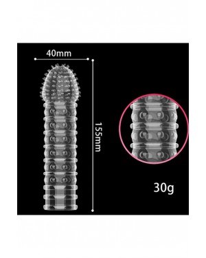 Reusable Stimulating Serrated Silicone Penis Sleeve Providing Erection and Delay Reusable Stimulating Serrated Silicone Penis Sleeve Providing Erection and Delay