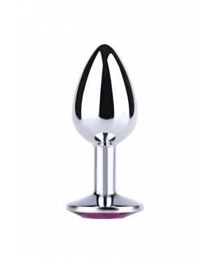 Small Size Anal Plug with Metal Diamond Stone Small Size Anal Plug with Metal Diamond Stone