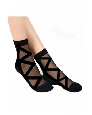 جوارب نسائية من التول الأسود المنقوشة 6 أزواج- جوارب أنيقة ومريحة جوارب نسائية من التول الأسود المنقوشة 6 أزواج- جوارب أنيقة ومريحة