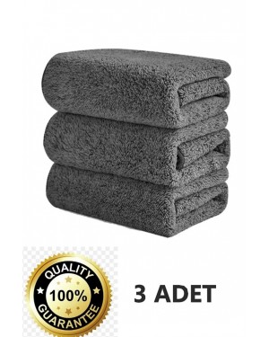 3 Adet Mikrofiber Leke Bırakmayan Araba Yıkama Kurulama Cam Temizlik Havlusu 485gsm 40x40cm
