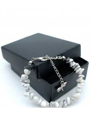 Doğal Taş Havlit Kadın Bileziği - Şifalı Kristaller - Hediye Bilezik