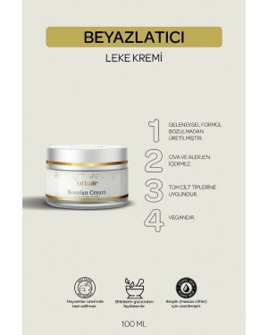 Bosna Beyazlatıcı Lekesiz Krem - Cilt Beyazlatma ve Lekeleri Giderme Bosna Beyazlatıcı Lekesiz Krem - Cilt Beyazlatma ve Lekeleri Giderme
