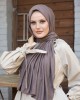 Women's Cotton Combed Cotton Shawl-Hijab in DARK MINK