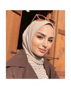 Women's Cotton Combed Cotton Shawl-Hijab, Latte Color Women's Cotton Combed Cotton Shawl-Hijab, Latte Color