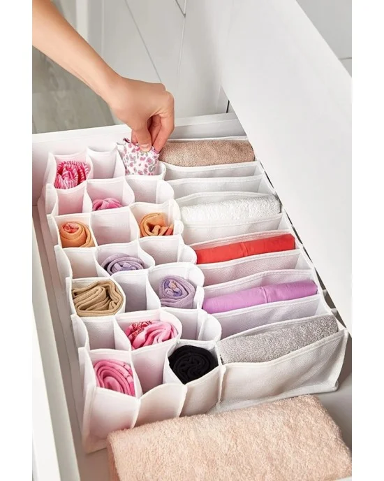 Simplify 34-Compartment Honeycomb Drawer Organizer