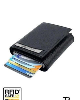 Original Automatic Mechanism Boxed RFID Protection Anti-Theft Wallet