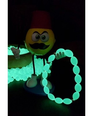 Glow in the Dark Green Phosphorescent Cat's Eye Powder Amber Bracelet Glow in the Dark Green Phosphorescent Cat's Eye Powder Amber Bracelet