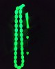 Cat's Eye Prayer Beads Glowing in the Dark - Phosphorescent Cat's Eye Prayer Beads