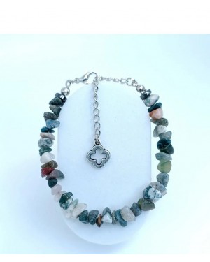 Doğal Taş Hint Akik Bayan Bileziği - Kırık Doğal Taş