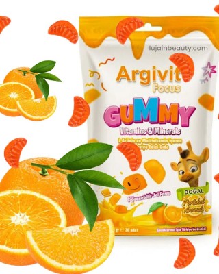 Argivit Focus Gummy - Cognitive Support with L-Arginine, Vitamins, and Minerals - Enhance Mental Clarity and Immune Health