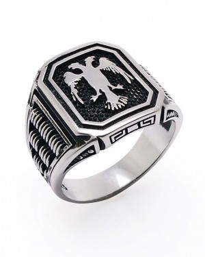 Kayi rings, Ertugrul Ring, Seljuk Double-Headed Eagle Ring, 925 Sterling Silver Men's Ring Kayi rings, Ertugrul Ring, Seljuk Double-Headed Eagle Ring, 925 Sterling Silver Men's Ring