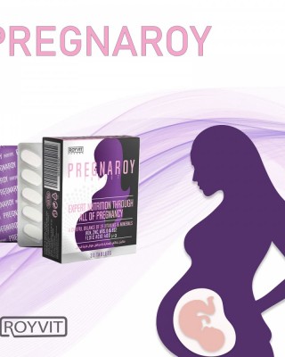 PregnaRoy Komple Gebelik Destek Tabletleri, Tüm Gebelik Boyunca Uzman Beslenme, 30 Tablet
