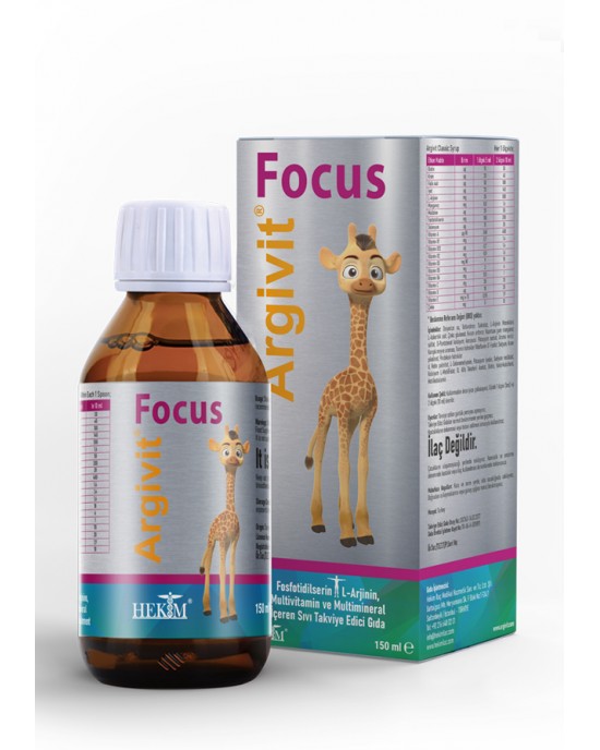 Argivit Focus Syrup for Children: Immunity & Growth Boost with Arginine, Vitamins, and Minerals - 150ml