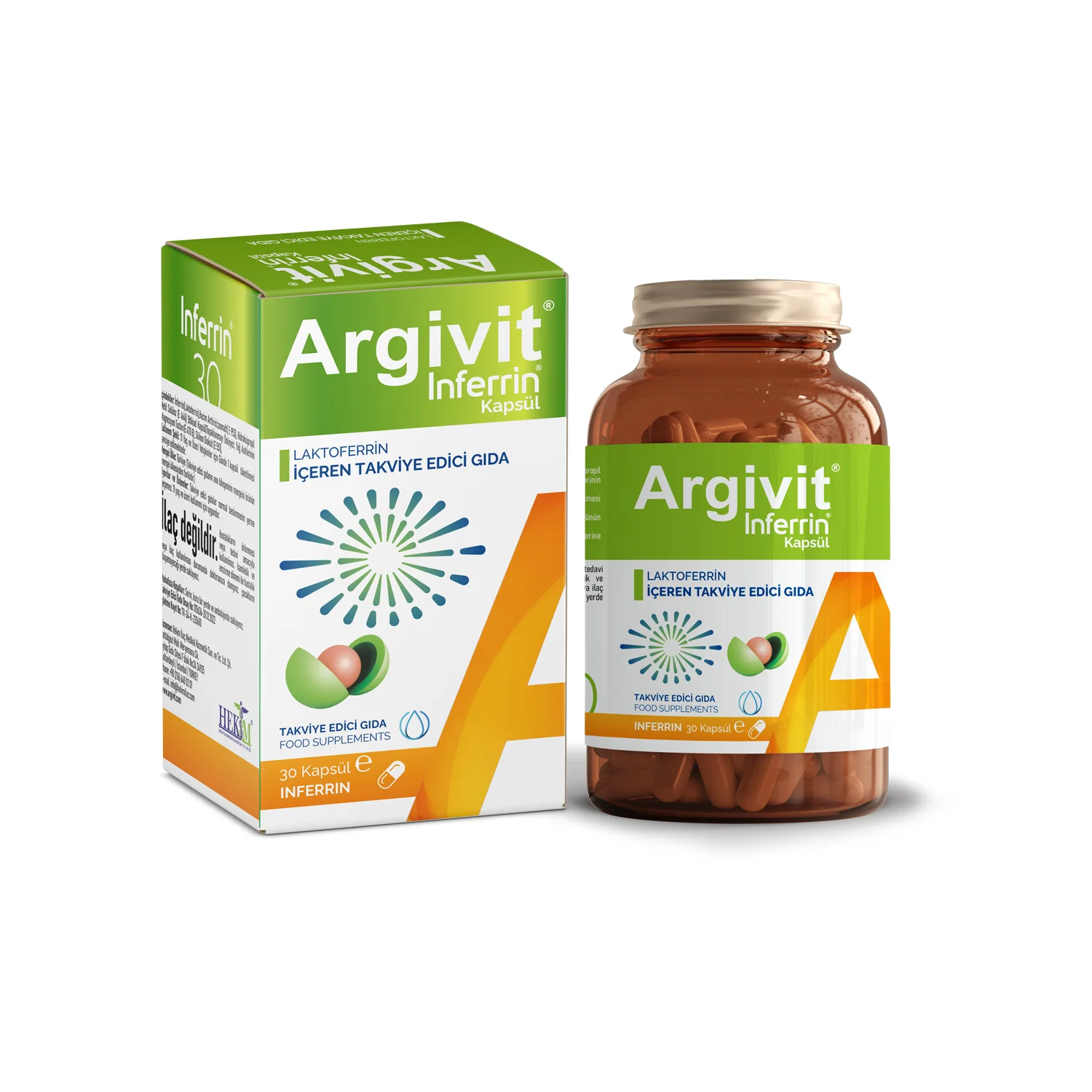 StyleTurk, Argivit Inferrin Capsules: Adult-Only Iron-Boosting Lactoferrin  Formula for Immune, Gut Health & Iron Regulation – 30 Capsules 200 mg