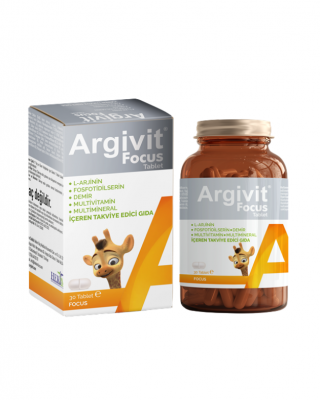 Argivit Focus Tablet Set, Ultimate Supplement for Height, Focus and Energy - 3 pieces x 30 Tablets