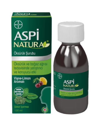شراب الكحة أسبيناتورا® Aspi NATURA®بخلاصة لسان الحمل والطحلب الأيسلندي - العلاج الطبيعي لجميع أنواع السعال 120 مل
