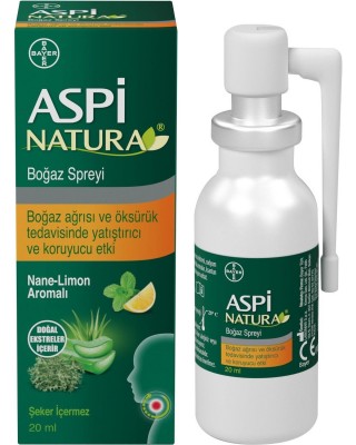 Aspi NATURA® Natural Throat Soothing Cough Spray with Aloe Vera & Icelandic Moss 20 ml