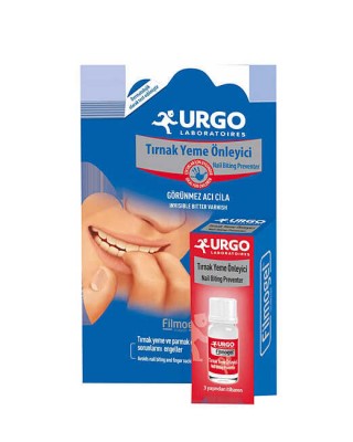 URGO Deterrent Nail Polish Treatment, Nail Biting Treatment,  For Ages 3+, 9 ml