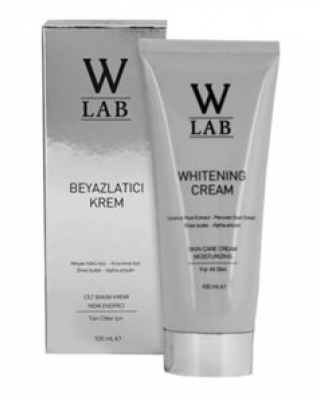 Türk Cilt Beyazlatıcı Beyazlatıcı Krem Yüz Beyazlatma, W-Lab, Alpha Arbutin, Meyan Kökü, Shea Ekstresi, Glabridin, Uzatıcı Etki, 100 ml