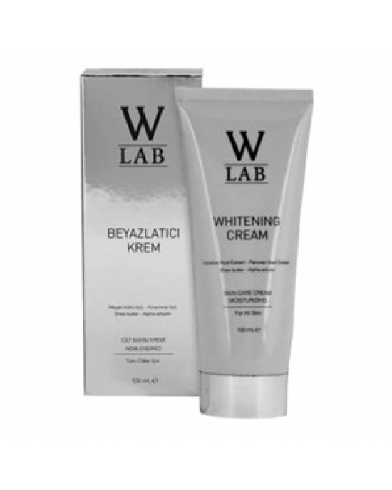 Turkish Skin Whitening Bleaching Cream Face Whitening, W-Lab, Alpha Arbutin, Licorice Root, Shea Extract, Glabridin, Prolonging Effect, 100 ml